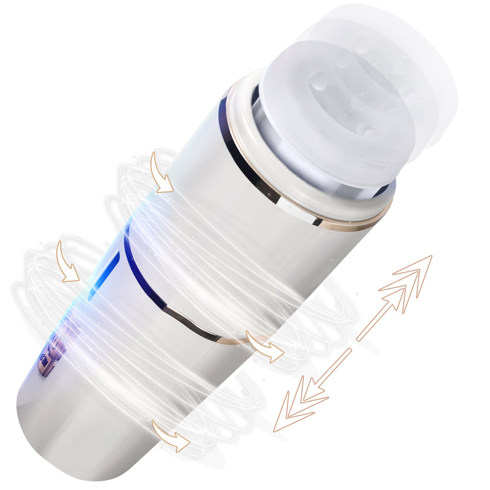 Hot selling high quality automatic rotating masturbation cup ABS+TPR+silicone electric masturbation cup for men