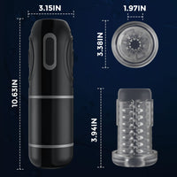 Load image into Gallery viewer, Ultra-7 Thrusting Rotation Male Masturbation with Strong Suction Base
