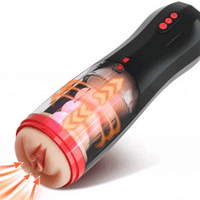 Bild in Galerie-Viewer laden, CLIMBER Lebensechter automatischer Masturbationsbecher für Männer mit 5 Saugnäpfen und 10 Vibrationen 
