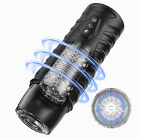 Cargar imagen en el visor de la galería, Cedric-7 Thrusting &amp; Rotating Modes with Strong Suction Cup for Penis Stimulation Male Masturbator Cup
