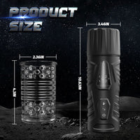 Cargar imagen en el visor de la galería, Cedric-7 Thrusting &amp; Rotating Modes with Strong Suction Cup for Penis Stimulation Male Masturbator Cup
