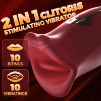 Load image into Gallery viewer, Ramsdell 10 Biting Modes &amp; 10 Vibrating Speeds Stimulate Nipple Clitoral Women Vibrator
