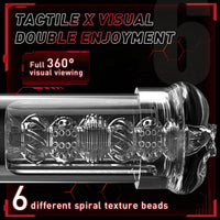 Load image into Gallery viewer, S-HANDE 9 Vibrating 9 Sucking Transparent Penis Enlargement Pump
