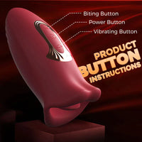 Load image into Gallery viewer, Ramsdell 10 Biting Modes &amp; 10 Vibrating Speeds Stimulate Nipple Clitoral Women Vibrator
