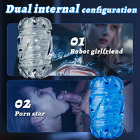 Bild in Galerie-Viewer laden, Masturbatorbecher mit 10 stoßenden Hochgeschwindigkeitsmotoren und Telefonhalter 
