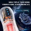 Freihändiger männlicher Masturbatorbecher, Vaginal- und Oralsex, Zweikanal-Vibrations-Masturbation, Taschenmuschi, Mund, Blowjob, Sexspielzeug für Männer 