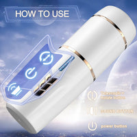 Cargar imagen en el visor de la galería, Hot selling high quality automatic rotating masturbation cup ABS+TPR+silicone electric masturbation cup for men

