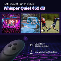 Load image into Gallery viewer, Moore - 10 Thrilling Vibration 3 Thrusting Silicone Remote Control Cock Ring Anal Vibrator
