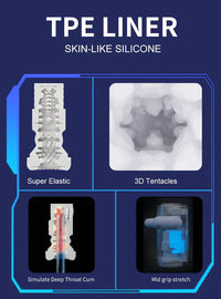 Load image into Gallery viewer, Manual Play Phone Holder Interactive Auto Male Stroker Masturbator Heating
