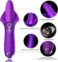 Bild in Galerie-Viewer laden, 10 Modi Dildo Zungenvibrator Brustwarzenmassage
