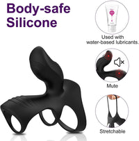 Cargar imagen en el visor de la galería, Dual-Motor Penis Ring Couple Vibrator
