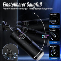 Bild in Galerie-Viewer laden, AI Hands-Free Male Masturbator with 7 Telescopic, Sucking, and Vibration Modes
