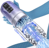 Bild in Galerie-Viewer laden, 7-Function Automatic Electric Masturbator with Telescopic, Rotating, Vibrating, and Suction Features
