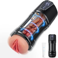 Bild in Galerie-Viewer laden, Advanced Electric Masturbator for Men with 10 Vibration and 5 Suction Modes, Realistic 3D Pocket Pussy Stimulator
