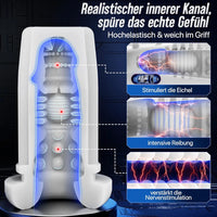 Bild in Galerie-Viewer laden, AI Hands-Free Male Masturbator with 7 Telescopic, Sucking, and Vibration Modes
