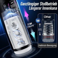 Bild in Galerie-Viewer laden, AI Hands-Free Male Masturbator with 7 Telescopic, Sucking, and Vibration Modes
