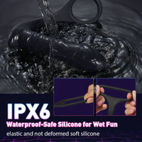 Load image into Gallery viewer, Moore - 10 Thrilling Vibration 3 Thrusting Silicone Remote Control Cock Ring Anal Vibrator
