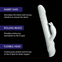 Load image into Gallery viewer, DRYWELL Rabbit Vibrator G Spot Sex Vibrators for Women Blended Orgasm Rotate Beads Clitoris Stimulator Waterproof Dildo
