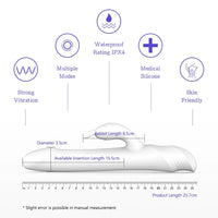 Load image into Gallery viewer, DRYWELL Rabbit Vibrator G Spot Sex Vibrators for Women Blended Orgasm Rotate Beads Clitoris Stimulator Waterproof Dildo
