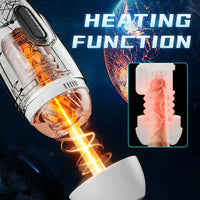 Cargar imagen en el visor de la galería, LCD Stepless Adjusting Thrusting Vibrating Heating Male Masturbator

