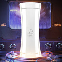 Cargar imagen en el visor de la galería, Hand Free Male Masturbator Cup Vaginal Oral Sex Dual Channel Vibrating Masturbation Pocket Pussy Mouth Blowjob Sex Toys for Men

