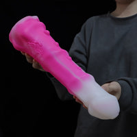 Bild in Galerie-Viewer laden, Pferdeform Tierdildo Analplug Slilcone Riesiger Penis mit Saugnapf Analmassagegerät Flirt Sexprodukt Sexspielzeug für Frauen Männer
