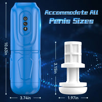 Bild in Galerie-Viewer laden, Freihändiger männlicher Masturbator, Teleskoprotation, Blowjob, Saugmaschine, weiche Vagina aus Silikon, Masturbationstasse, Sexspielzeug für Männer 
