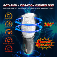 Load image into Gallery viewer, Male Masturbator Cup Rotating Vibrating Vagina Glans Penis Stimulate Lasting Delay Massager Masturbation Cup Sex Toys for Men
