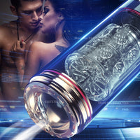 Bild in Galerie-Viewer laden, Masturbatoren für Männer, automatischer Saugnapf, teleskopartig rotierender männlicher Masturbatorbecher, echte Vagina, Taschenmuschi, Blowjob-Maschine, Sexspielzeug 
