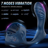 Bild in Galerie-Viewer laden, Heizung Vibrator Prostata Massager Mit Penis Sleeve Anal Butt Plug Remote Masturbation Männlichen Cock Ring Sex Spielzeug Für Männer Paar 
