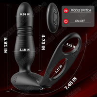Load image into Gallery viewer, [Pre-sale] Alfred Low Noise 10 Thrusting &amp; Vibrating Double Cock Rings Silicone Prostate Massager

