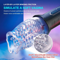 Load image into Gallery viewer, TORNADO-5 Rotating £¦10 Vibrating Transparent sleeve Oral Sex Cup
