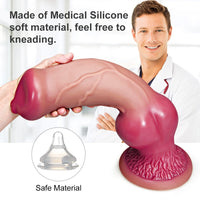 Bild in Galerie-Viewer laden, Riesiger Tierdildo XXL Realistischer Big Knot Hundedildos Vaginalstimulator G-Punkt-Massagegerät Penis mit Saugnapf Masturbator für Frauen
