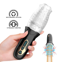 Load image into Gallery viewer, Male Masturbator Cup Rotating Vibrating Vagina Glans Penis Stimulate Lasting Delay Massager Masturbation Cup Sex Toys for Men
