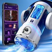 Bild in Galerie-Viewer laden, Bluetooth Automatischer männlicher Masturbator Cup Blowjob Pussy Sex Machine Erwachsene Waren für Männer APP Fernbedienung Penis Vibrator Sexspielzeug 
