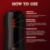 Bild in Galerie-Viewer laden, CLIMBER Lebensechter automatischer Masturbationsbecher für Männer mit 5 Saugnäpfen und 10 Vibrationen 
