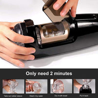 Cargar imagen en el visor de la galería, Automatic Piston Telescopic Male Masturbator Cup Heating Sucking Blowjob Masturbatin for Man Penis Sucker Vibrtor Sex Machine
