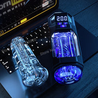Bild in Galerie-Viewer laden, Automatischer Masturbator für Männer, Taschenmuschi, Vibration, Blowjob, Penis, echte Vagina, Masturbationstasse, Oralsex, Sexmaschine für Männer, Spielzeug für Erwachsene 
