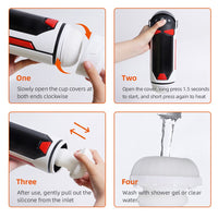 Bild in Galerie-Viewer laden, Ein-Klick-Orgasmus mit 4 Stoß- und Heizfunktionen Future Machina Masturbator Cup 
