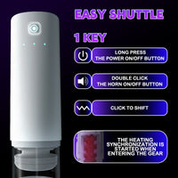 Bild in Galerie-Viewer laden, Automatischer, teleskopartiger Masturbator mit Saug- und Vibrationsfunktion für Männer, echter Blowjob, Muschi und Vaginas für Männer ab 18 Jahren 
