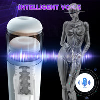 Bild in Galerie-Viewer laden, Automatischer, teleskopartiger Masturbator mit Saug- und Vibrationsfunktion für Männer, echter Blowjob, Muschi und Vaginas für Männer ab 18 Jahren 
