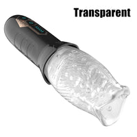 Load image into Gallery viewer, TORNADO-5 Rotating £¦10 Vibrating Transparent sleeve Oral Sex Cup
