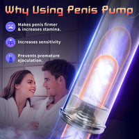 Cargar imagen en el visor de la galería, Electric Penis Pump Male Sex Toy Vacuum Pump Cock Extender Adult Toys Air Pressure Device with 5 Intensities Sex Toys For Men
