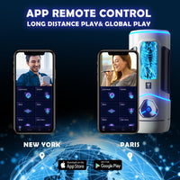 Bild in Galerie-Viewer laden, Bluetooth Automatischer männlicher Masturbator Cup Blowjob Pussy Sex Machine Erwachsene Waren für Männer APP Fernbedienung Penis Vibrator Sexspielzeug 
