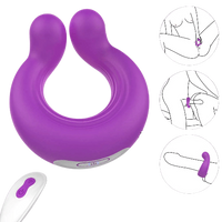 Bild in Galerie-Viewer laden, Cockring-Paarvibrator zur Stimulation von Penis und Klitoris
