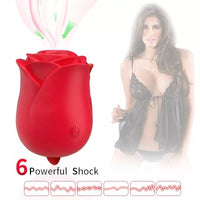 Load image into Gallery viewer, Rose Toy with Tounge Vibrator Clit Stimulator

