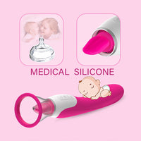 Load image into Gallery viewer, Sucking Vibrator With Tongue
