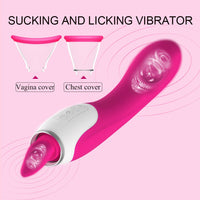 Load image into Gallery viewer, Sucking Vibrator With Tongue

