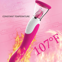 Load image into Gallery viewer, Sucking Vibrator With Tongue
