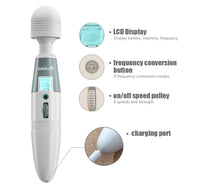 Cargar imagen en el visor de la galería, 64 Modes Body Massage Powerful Magic Wand Vibrator
